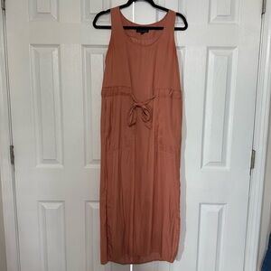 Banana Republic Sleeveless Maxi Dress in Warm Terracotta Size 4 Petite